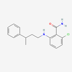 molecular formula C17H19ClN2O B12306215 2-Chloro-6-[(3-phenylbutyl)amino]benzamide 