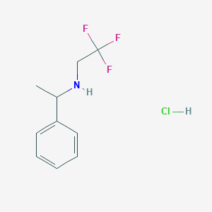 (S)-2,2,2-trifluoro-N-(1-phenylethyl)ethanamine, HCl salt