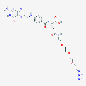 (2S)-2-[(4-{[(2-amino-4-oxo-1,4-dihydropteridin-6-yl)methyl]amino}phenyl)formamido]-4-[(2-{2-[2-(2-azidoethoxy)ethoxy]ethoxy}ethyl)carbamoyl]butanoic acid