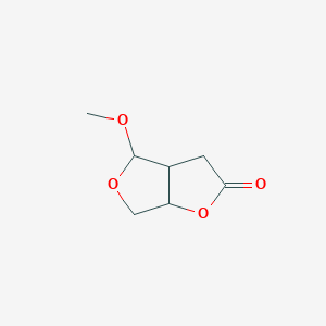 molecular formula C7H10O4 B12306333 4-Methoxytetrahydrofuro[3,4-b]furan-2(3H)-one 