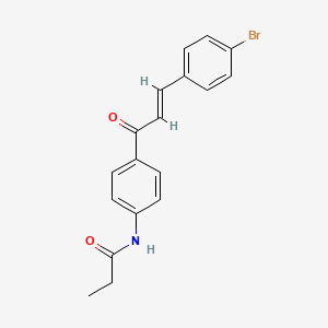 N-{4-[(2E)-3-(4-Bromophenyl)prop-2-enoyl]phenyl}propanamide