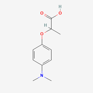 molecular formula C11H15NO3 B12306379 2-[4-(Dimethylamino)phenoxy]propanoic acid 