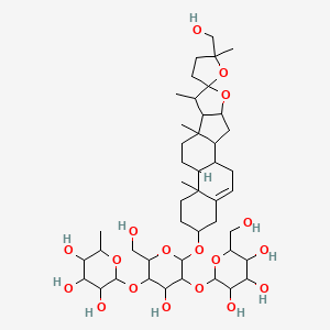 beta-D-Glucopyranoside, (3beta,22alpha,25S)-22,25-epoxy-26-hydroxyfurost-5-en-3-yl O-6-deoxy-alpha-L-mannopyranosyl-(1-->4)-O-[beta-D-glucopyranosyl-(1-->2)]-