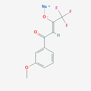 sodium (2Z)-1,1,1-trifluoro-4-(3-methoxyphenyl)-4-oxobut-2-en-2-olate