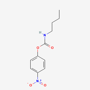 molecular formula C11H14N2O4 B1230651 n-Butylcarbamic acid 4-nitrophenyl ester CAS No. 63321-50-6