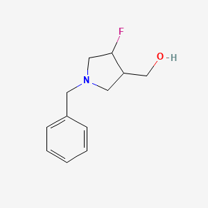 rac-[(3R,4R)-1-benzyl-4-fluoropyrrolidin-3-yl]methanol, trans