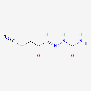 molecular formula C6H8N4O2 B12306557 5-(N-Carbamoylamino)imino-4-oxopentanenitrile 