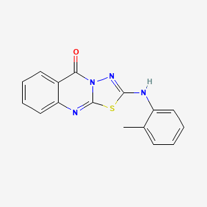 2-(2-Methylanilino)-[1,3,4]thiadiazolo[2,3-b]quinazolin-5-one