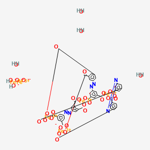 5-[(3,5-dicarboxylatophenyl)diazenyl]benzene-1,3-dicarboxylate;iron(3+);oxygen(2-);dihydroxide;tetrahydrate