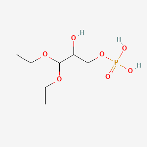 molecular formula C7H17O7P B1230660 3-Phosphoglyceraldehyde diethyl acetal 