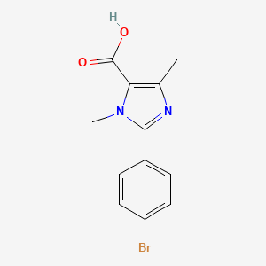 2-(4-Bromophenyl)-1,4-dimethyl-1H-imidazole-5-carboxylic acid