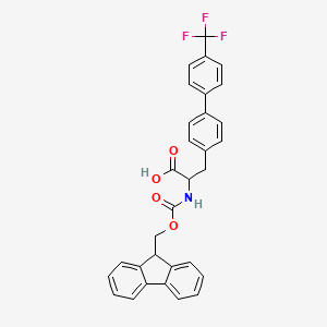 molecular formula C31H24F3NO4 B12306646 Fmoc-4-(4-trifluoromethylphenyl)-L-phenylalanine 