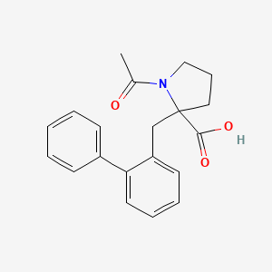 2-([1,1'-Biphenyl]-2-ylmethyl)-1-acetylpyrrolidine-2-carboxylic acid