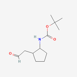 tert-butyl N-[2-(2-oxoethyl)cyclopentyl]carbamate