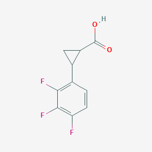 molecular formula C10H7F3O2 B12306737 trans-2-(2,3,4-Trifluorophenyl)cyclopropane-1-carboxylic acid 