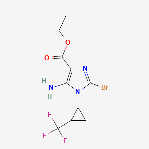 Rac-ethyl 5-amino-2-bromo-1-[(1r,2r)-2-(trifluoromethyl)cyclopropyl]-1h-imidazole-4-carboxylate