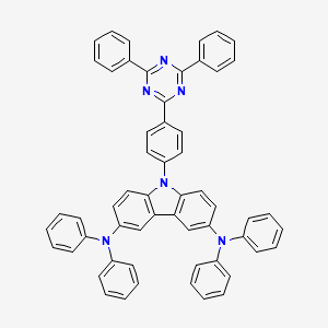 9-(4-(4,6-Diphenyl-1,3,5-triazin-2-yl)phenyl)-N3,N3,N6,N6-tetraphenyl-9H-carbazole-3,6-diamine