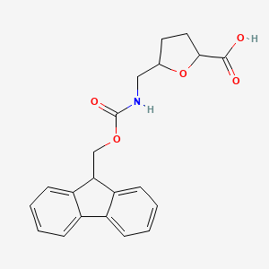 rac-(2R,5S)-5-[({[(9H-fluoren-9-yl)methoxy]carbonyl}amino)methyl]oxolane-2-carboxylic acid, cis