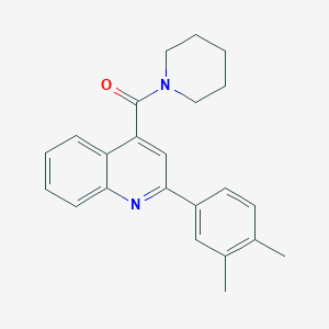 [2-(3,4-Dimethylphenyl)-4-quinolinyl]-(1-piperidinyl)methanone