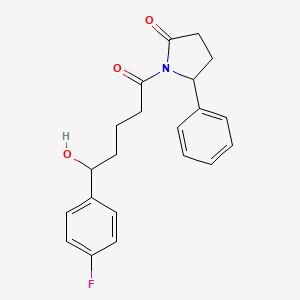 (5R)-1-[(5S)-5-(4-Fluorophenyl)-5-hydroxy-1-oxopentyl]-5-phenyl-2-pyrrolidinone