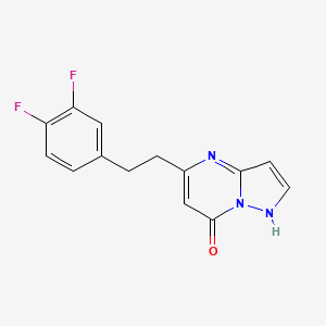 5-(3,4-Difluorophenethyl)pyrazolo[1,5-a]pyrimidin-7-ol