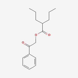 molecular formula C16H22O3 B1230684 Phenacyl valproate CAS No. 71683-26-6