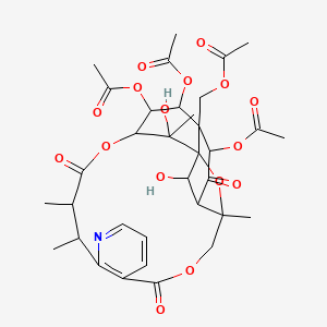 molecular formula C34H41NO16 B12306853 Isoevorine CAS No. 35721-65-4