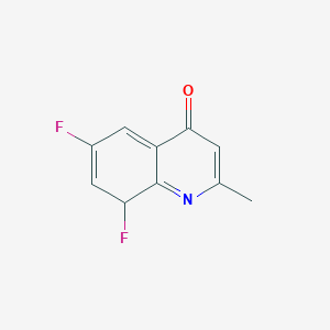 molecular formula C10H7F2NO B12306956 6,8-difluoro-2-methyl-8H-quinolin-4-one 