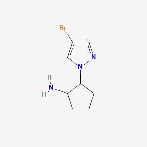 rac-(1R,2S)-2-(4-bromo-1H-pyrazol-1-yl)cyclopentan-1-amine, cis