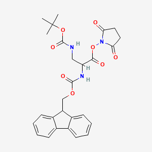 2,5-Dioxopyrrolidin-1-yl (S)-2-((((9H-fluoren-9-yl)methoxy)carbonyl)amino)-3-((tert-butoxycarbonyl)amino)propanoate