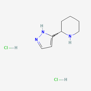 molecular formula C8H15Cl2N3 B12307025 (S)-2-(1H-pyrazol-5-yl)piperidine dihydrochloride 