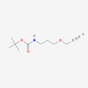 molecular formula C11H19NO3 B12307031 tert-Butyl (3-(prop-2-yn-1-yloxy)propyl)carbamate 