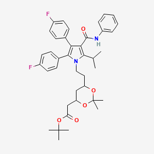 molecular formula C40H46F2N2O5 B12307051 DifluoroAtorvastatinAcetonidetert-ButylEster 