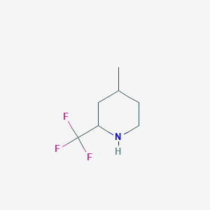 molecular formula C7H12F3N B12307058 4-Methyl-2-(trifluoromethyl)piperidine 