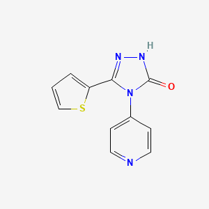 4-(pyridin-4-yl)-5-(thiophen-2-yl)-2,4-dihydro-3H-1,2,4-triazol-3-one