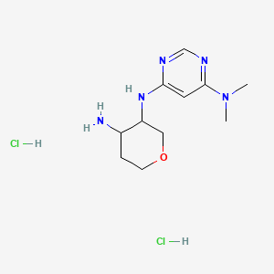 6-N-(4-aminooxan-3-yl)-4-N,4-N-dimethylpyrimidine-4,6-diamine dihydrochloride, cis