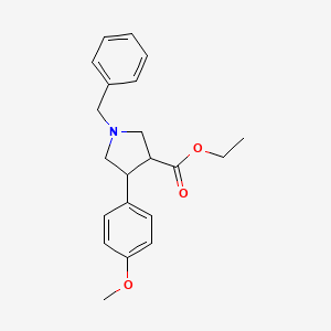 Ethyl 1-benzyl-4-(4-methoxyphenyl)pyrrolidine-3-carboxylate