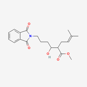 Methyl 2-(4-(1,3-dioxoisoindolin-2-yl)-1-hydroxybutyl)-5-methylhex-4-enoate