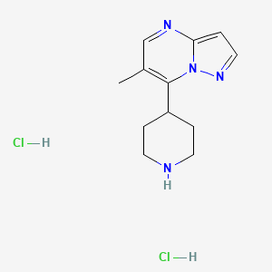 6-Methyl-7-(piperidin-4-yl)pyrazolo[1,5-a]pyrimidine dihydrochloride