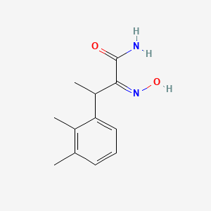 molecular formula C12H16N2O2 B12307205 3-(2,3-dimethylphenyl)-2-(N-hydroxyimino)butanamide 