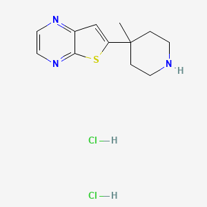 6-(4-Methylpiperidin-4-yl)thieno[2,3-b]pyrazine dihydrochloride