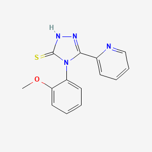 4-(2-methoxyphenyl)-5-(pyridin-2-yl)-4H-1,2,4-triazole-3-thiol