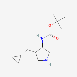 rac-tert-butyl N-[(3R,4S)-4-(cyclopropylmethyl)pyrrolidin-3-yl]carbamate