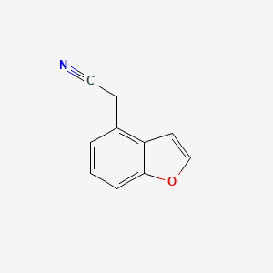 molecular formula C10H7NO B12307242 2-(1-Benzofuran-4-YL)acetonitrile 