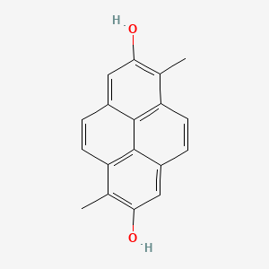 molecular formula C18H14O2 B12307256 2,7-Dihydroxy-1,6-dimethylpyrene 