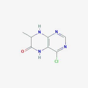 molecular formula C7H7ClN4O B12307262 4-Chloro-7-methyl-5,6,7,8-tetrahydropteridin-6-one 