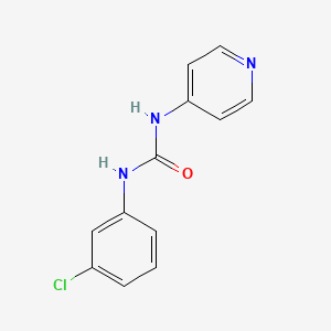 molecular formula C12H10ClN3O B1230729 1-(3-氯苯基)-3-吡啶-4-基脲 