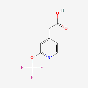 2-[2-(Trifluoromethoxy)pyridin-4-yl]acetic acid