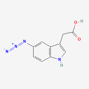 molecular formula C10H8N4O2 B1230742 5-叠氮基-1H-吲哚-3-乙酸 CAS No. 79473-10-2