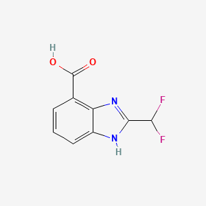 2-(difluoromethyl)-1H-1,3-benzodiazole-4-carboxylic acid